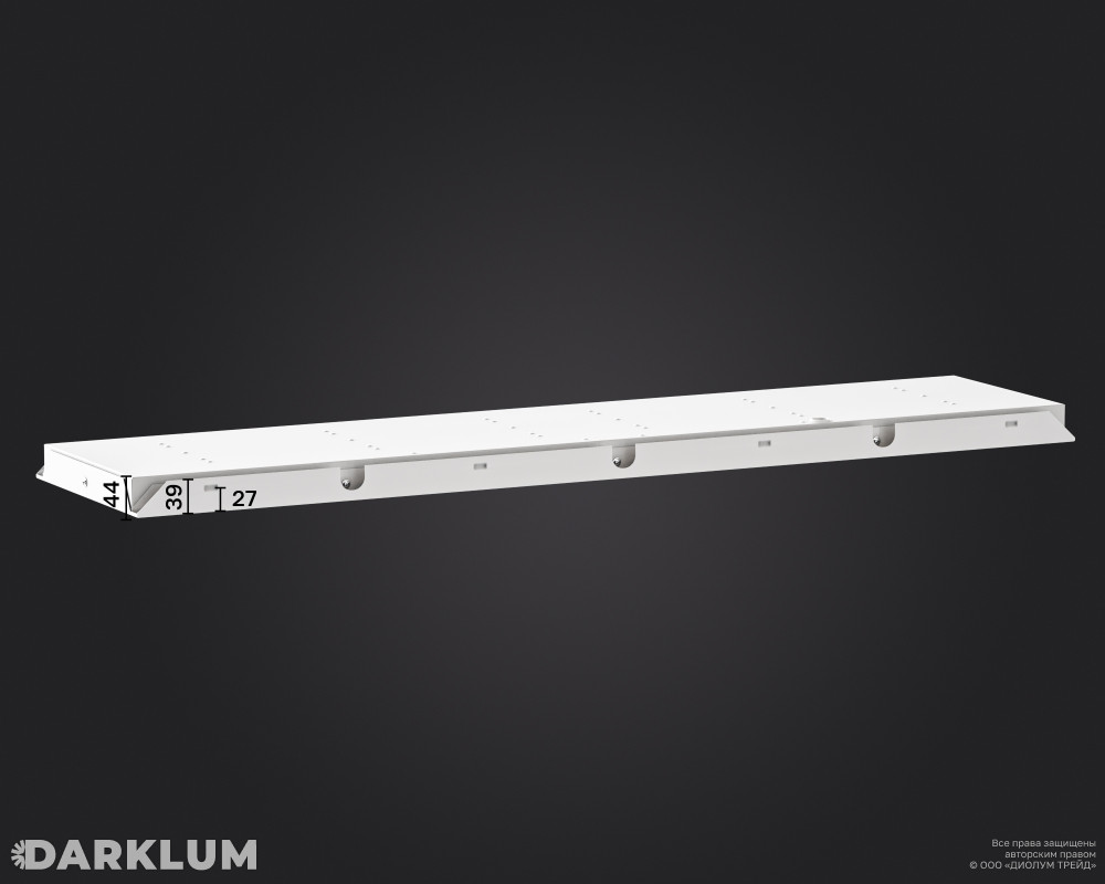 Светодиодный светильник Clip-in (27) 1200х300 52Вт с БАП 2 часа 4000К опал IP54 фото 5