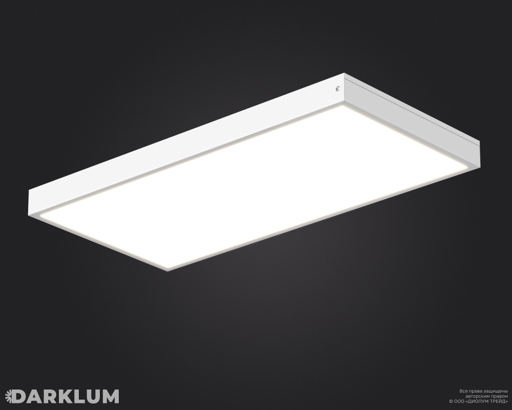 Светодиодный светильник 600х300 19Вт SL с БАП 2 часа 4000К опал IP40 фото 1