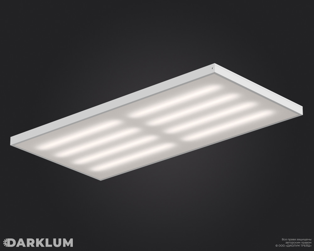 Светодиодный светильник 1200х600 70Вт 4000К опал IP40 фото 1