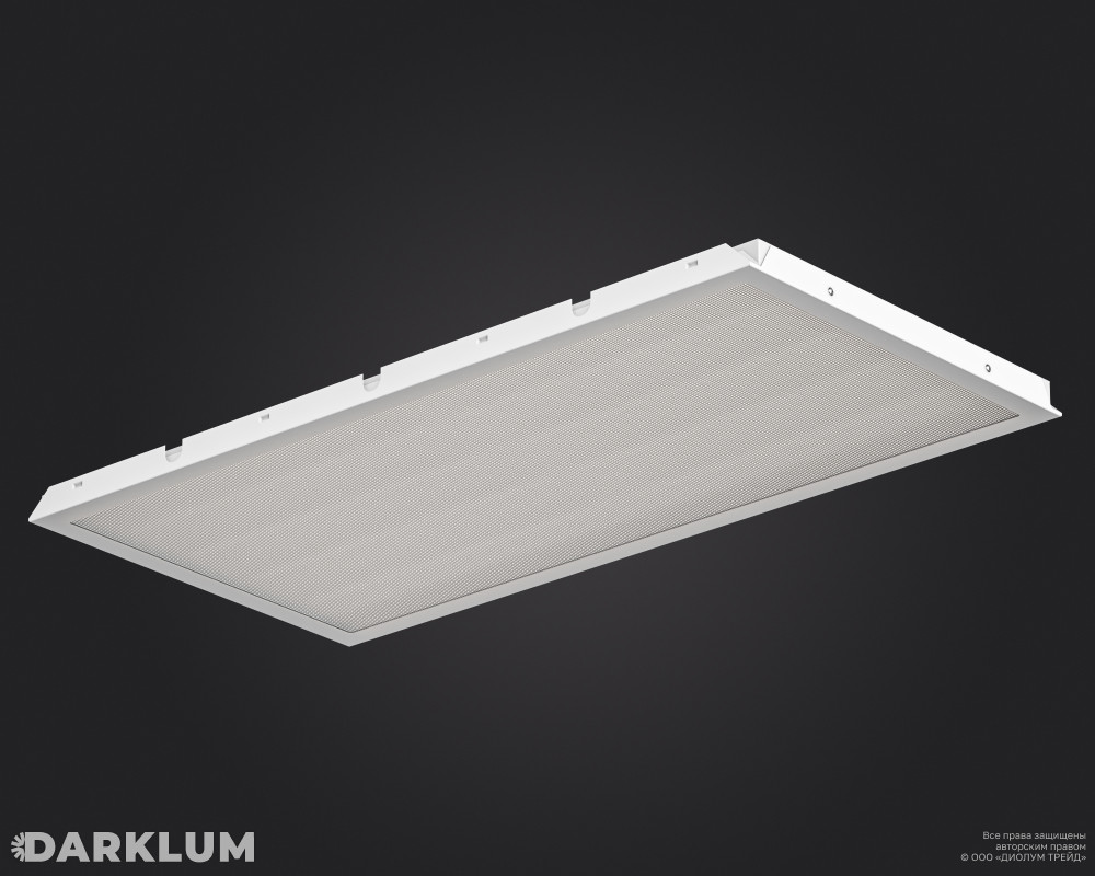 Светодиодный светильник Clip-in (27) 1200х600 70Вт 4000К призма IP54 фото 2