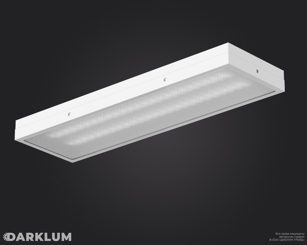 Светодиодный светильник 2х18 17Вт 4000К призма IP54 фото 1