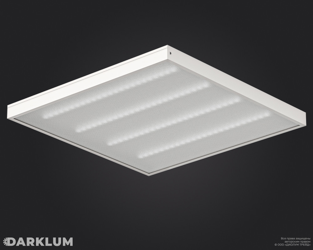 Светодиодный светильник Армстронг 600х600 35Вт 4000К призма IP40 фото 1