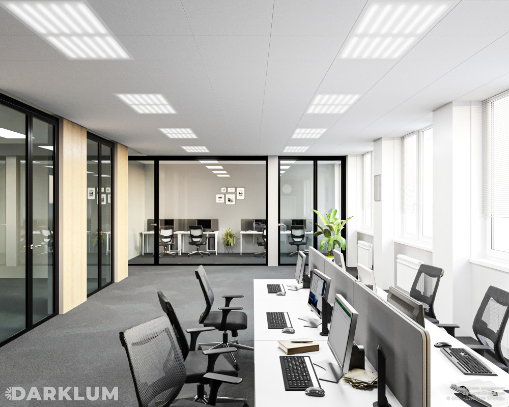 Светодиодный светильник Ecophon Dх 1200х600 105Вт 6500К опал IP40 фото 3