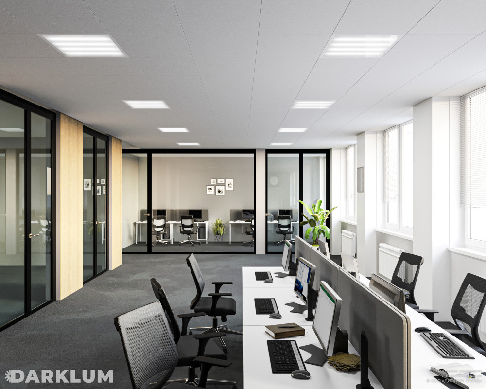 Светодиодный светильник Ecophon Dх 600х600 35Вт с БАП 2 часа 4000К опал IP40 фото 3