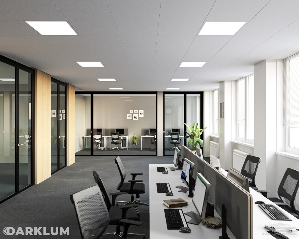 Светодиодный светильник Ecophon Ds 600х600 38Вт SL 3000К опал IP40 фото 3