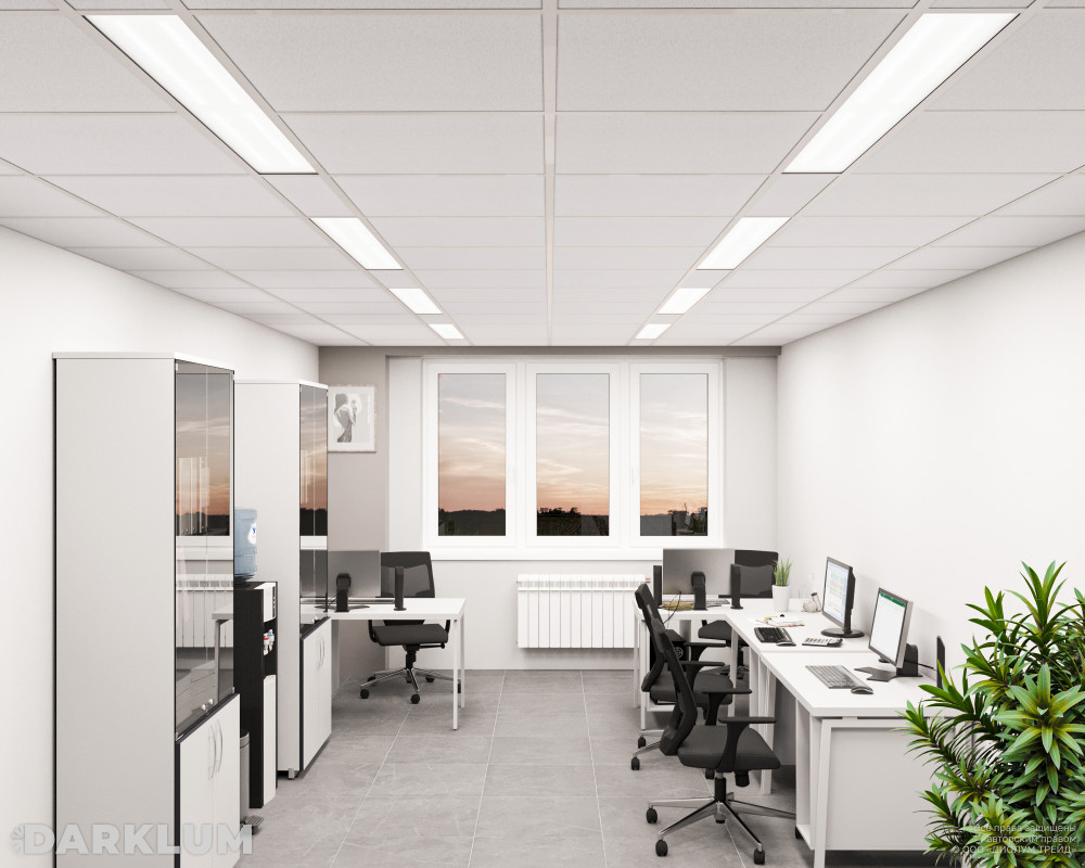 Светодиодный светильник 2х36 35Вт 4000К призма IP54 фото 3