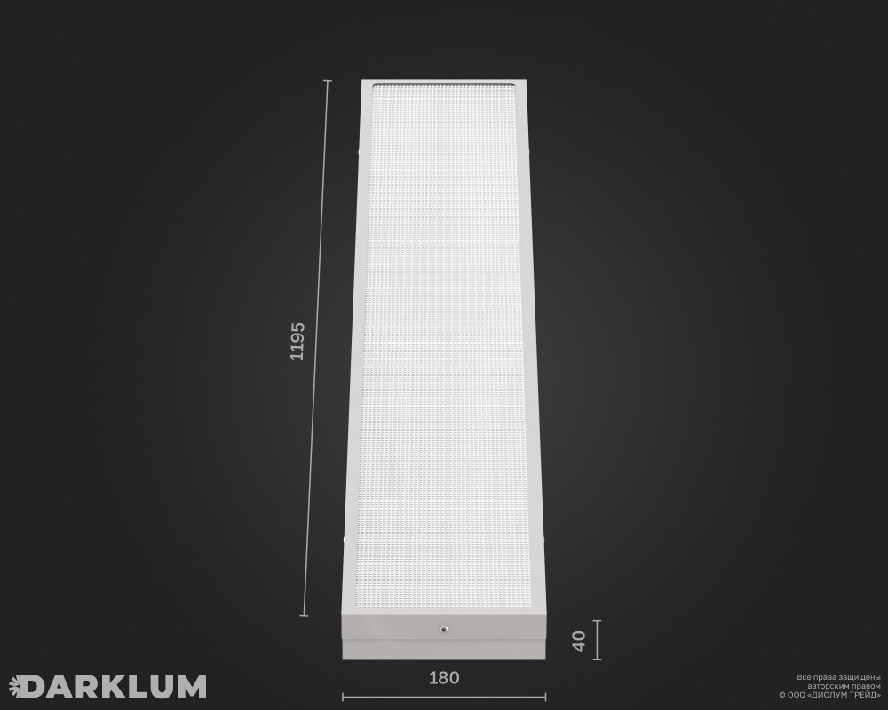 Светодиодный светильник 2х36 35Вт 4000К призма IP54 фото 4