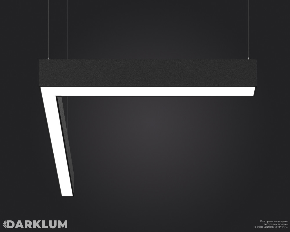Подвесной светодиодный светильник LP85-BEND-L90-525 28Вт 4000К черный фото 1