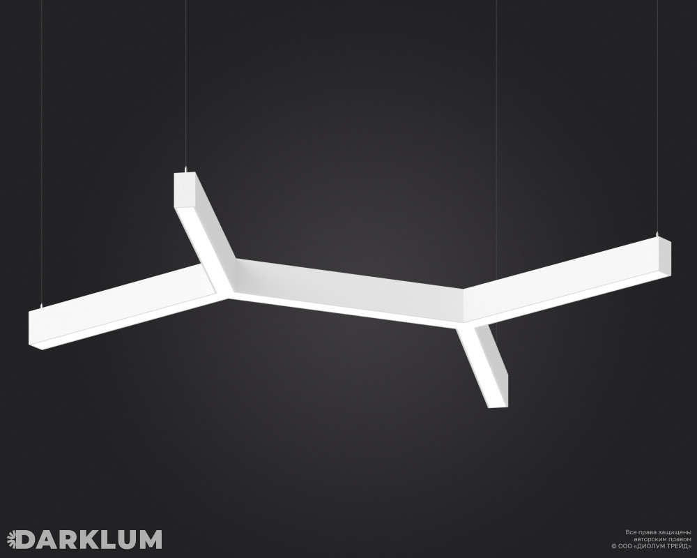 Подвесной светодиодный светильник LP85-TRIOLA-DUO-700 100Вт 5000К белый фото 2