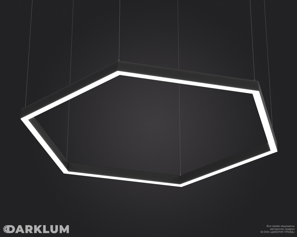 Подвесной светодиодный светильник LP85-ARENA6-400 60Вт 4000К черный фото 2