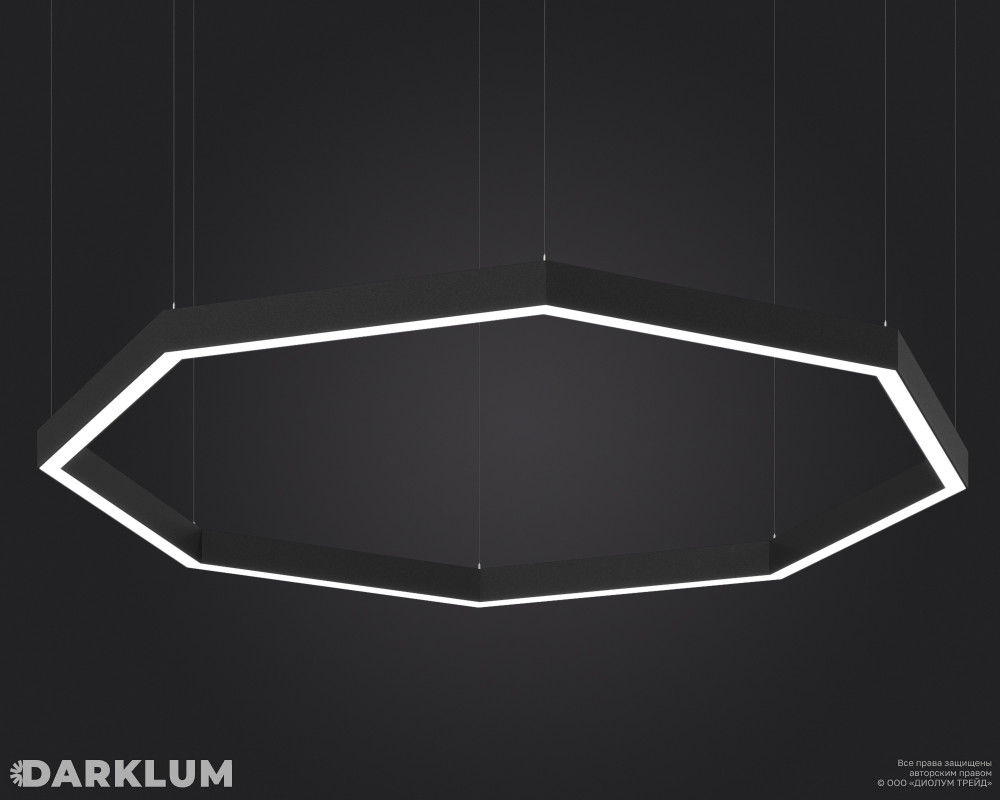 Подвесной светодиодный светильник LP85-ARENA8-450 96Вт 4000К черный фото 2