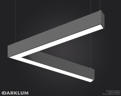 Подвесной светодиодный светильник LP85-BEND-L60-745 38Вт 4000К серый