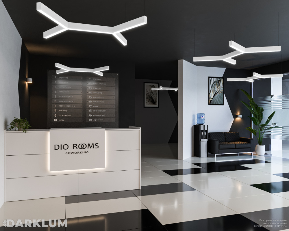 Подвесной светодиодный светильник LP85-TRIOLA-DUO-700 100Вт 5000К белый фото 3