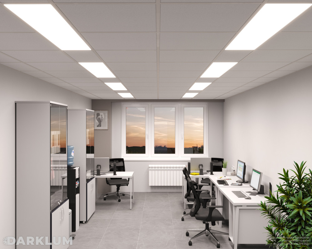 Светодиодный светильник 1200х300 38Вт SL 5000К опал IP54 фото 3