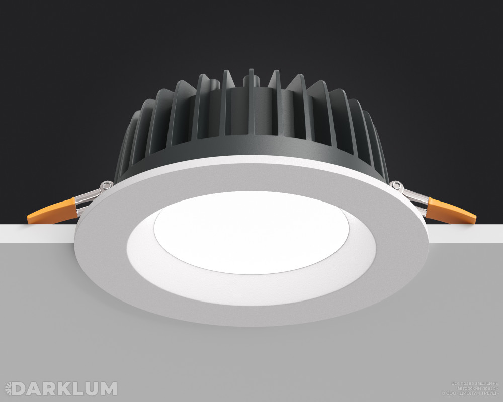 Cветодиодный светильник Downlight круглый 190мм 30Вт 4000К IP54 белый фото 6