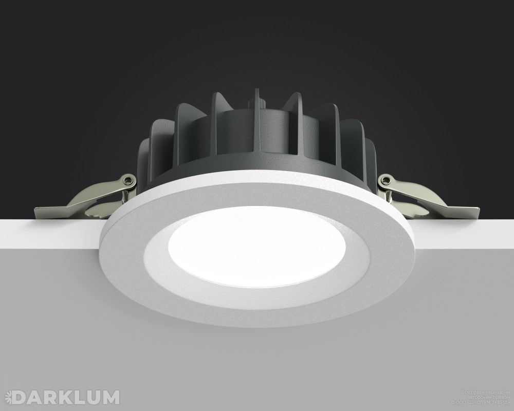 Cветодиодный светильник Downlight круглый 108мм 12Вт 4000К IP54 белый фото 6