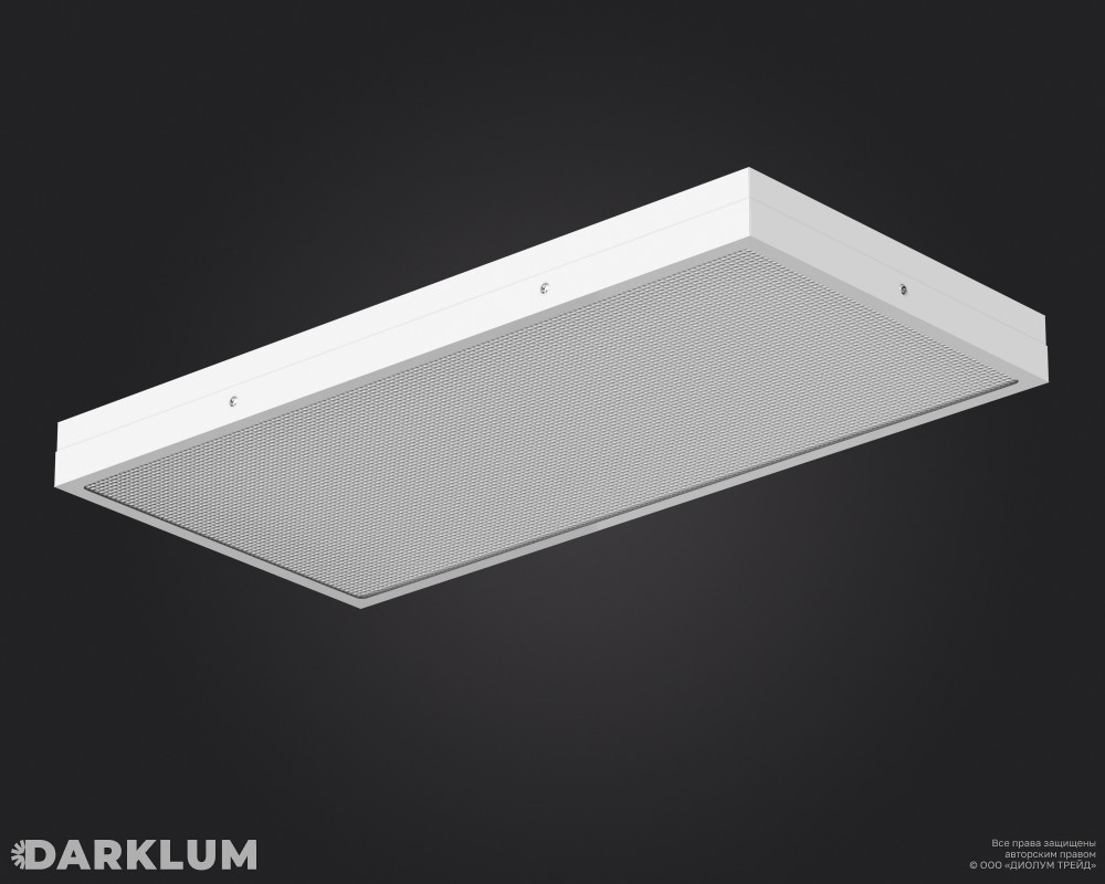 Светодиодный светильник 600х300 26Вт с БАП 2 часа 4000К призма IP54 фото 2