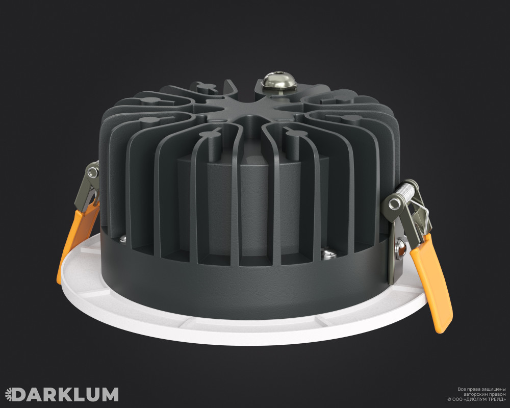 Cветодиодный светильник Downlight круглый 140мм 20Вт 4000К IP54 белый фото 2