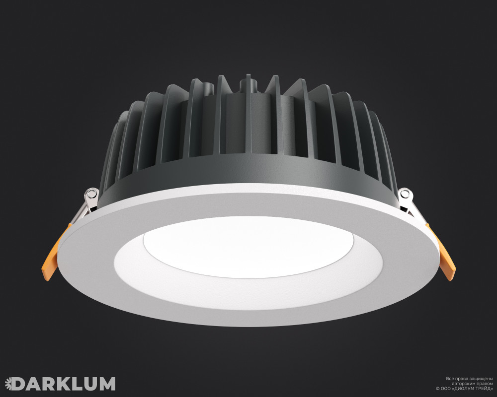 Cветодиодный светильник Downlight круглый 190мм 30Вт 4000К IP54 белый фото 1