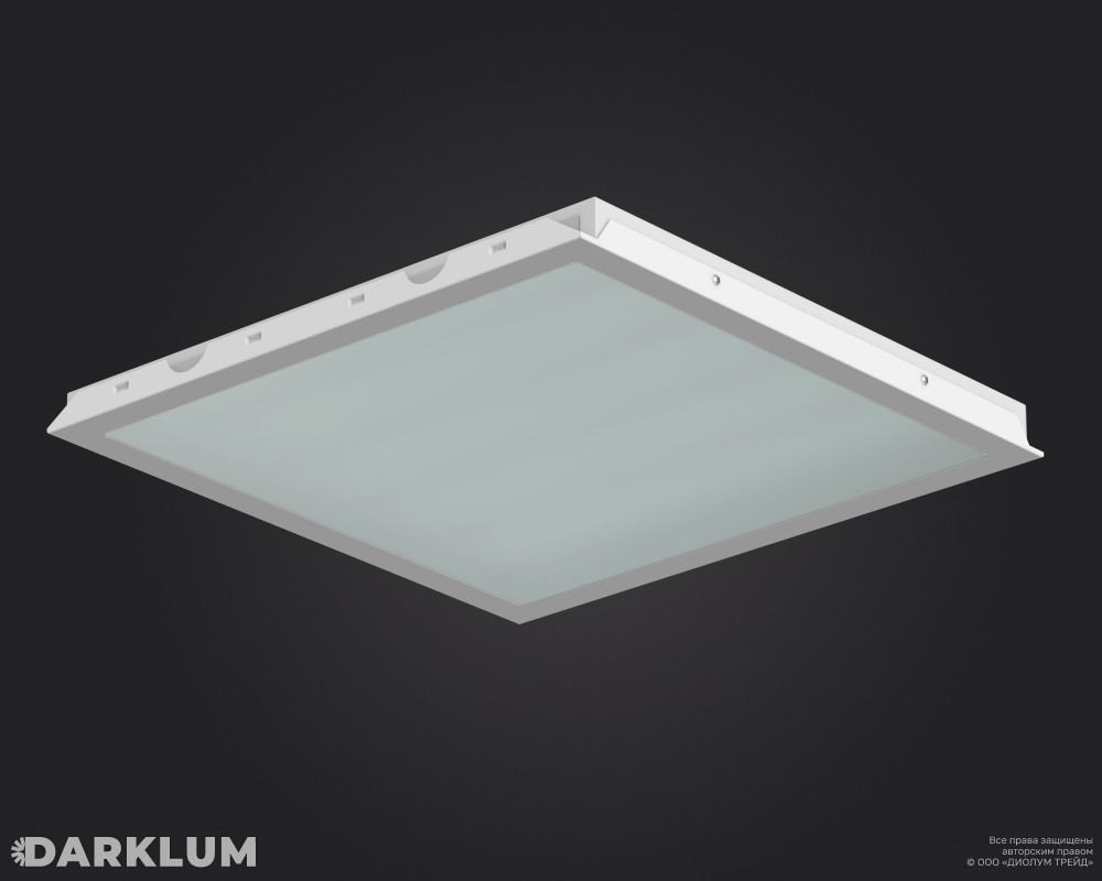 Светодиодный светильник Clip-in (18) 600х600 35Вт 3000К закаленное стекло IP65 фото 2