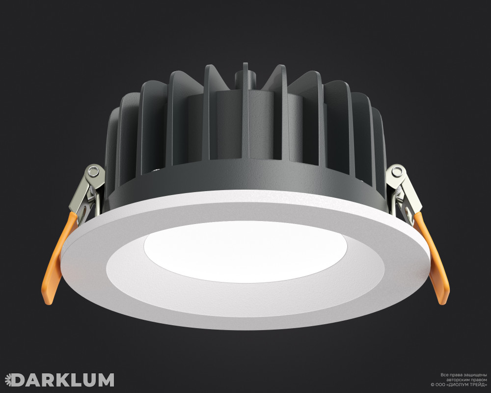 Cветодиодный светильник Downlight круглый 140мм 8Вт 4000К IP54 белый фото 1