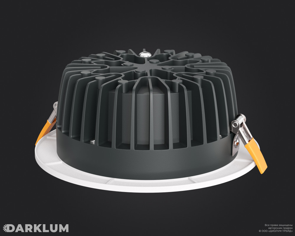Cветодиодный светильник Downlight круглый 190мм 30Вт 4000К IP54 белый фото 2