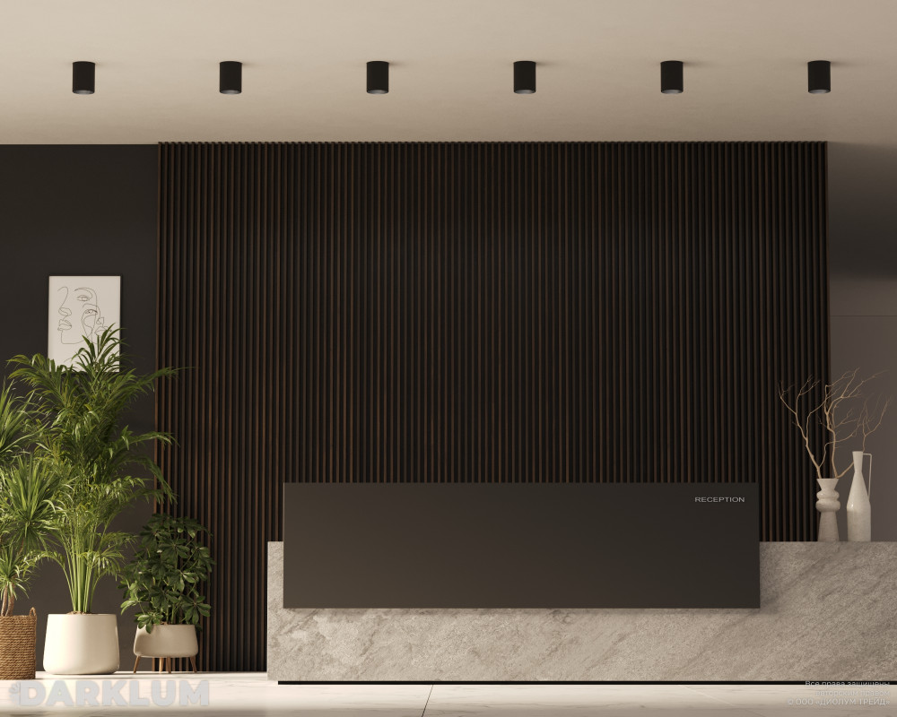 Накладной светодиодный светильник Dot 115/152мм 30Вт 4000К IP40 D40 черный фото 3