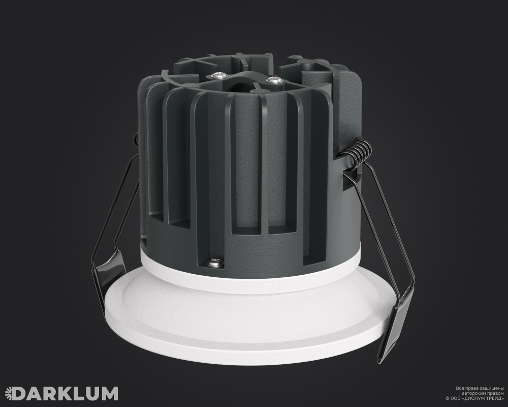 Cветодиодный светильник Downlight круглый 77мм 10Вт 4000К IP54 белый фото 2