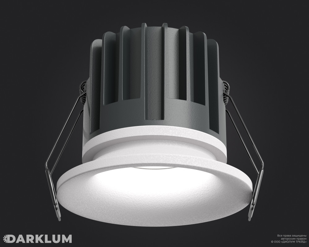 Cветодиодный светильник Downlight круглый 77мм 10Вт 4000К IP54 белый фото 1