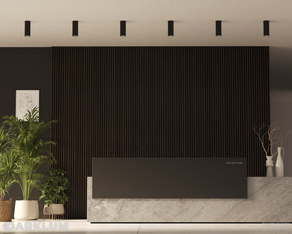 Накладной светодиодный светильник Dot 90/205мм 30Вт 4000К IP40 D60 черный фото 3