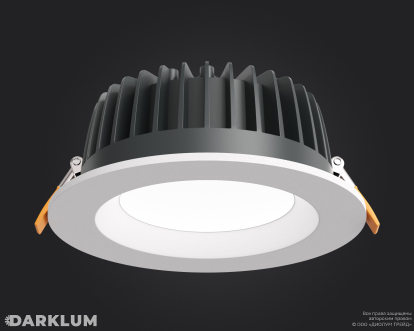 Светодиодный светильник Downlight круглый 190мм 20Вт с БАП 2 часа 4000К IP54 белый