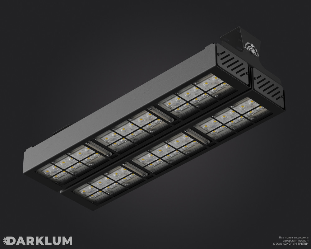 Светодиодный светильник Awax II с защитной решеткой U2 150Вт D90 5000К IP67 фото 1