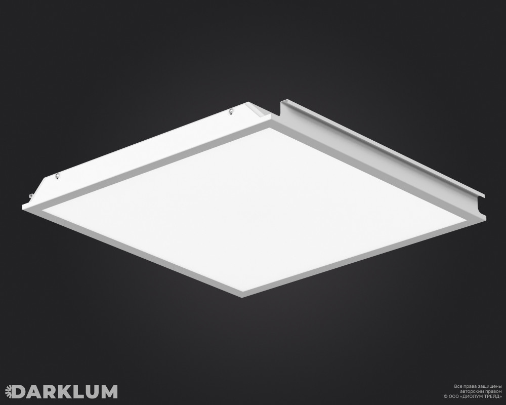 Светодиодный светильник Hook-On C 600x600 L4108 XT 37Вт SL 5000К опал IP54 фото 1