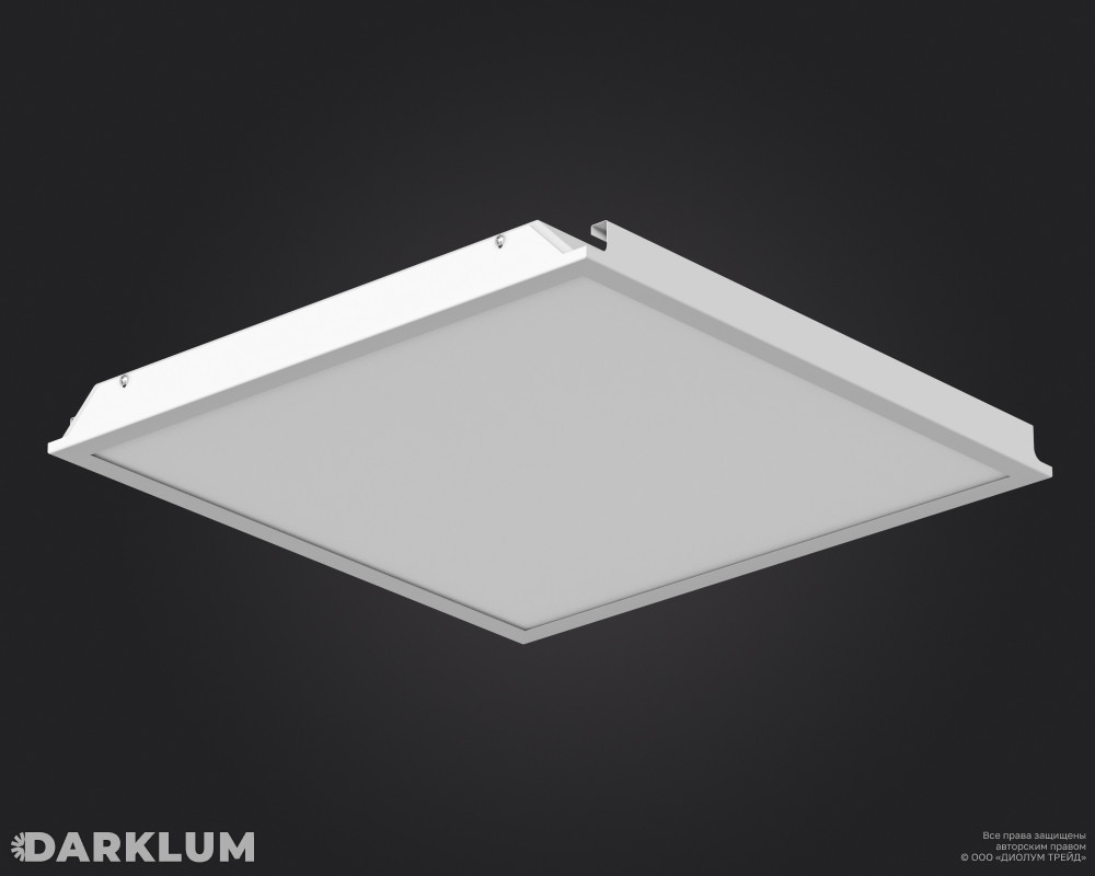 Светодиодный светильник Hook-On B 600x600 L4108 XT 37Вт SL 4000К опал IP54 фото 3