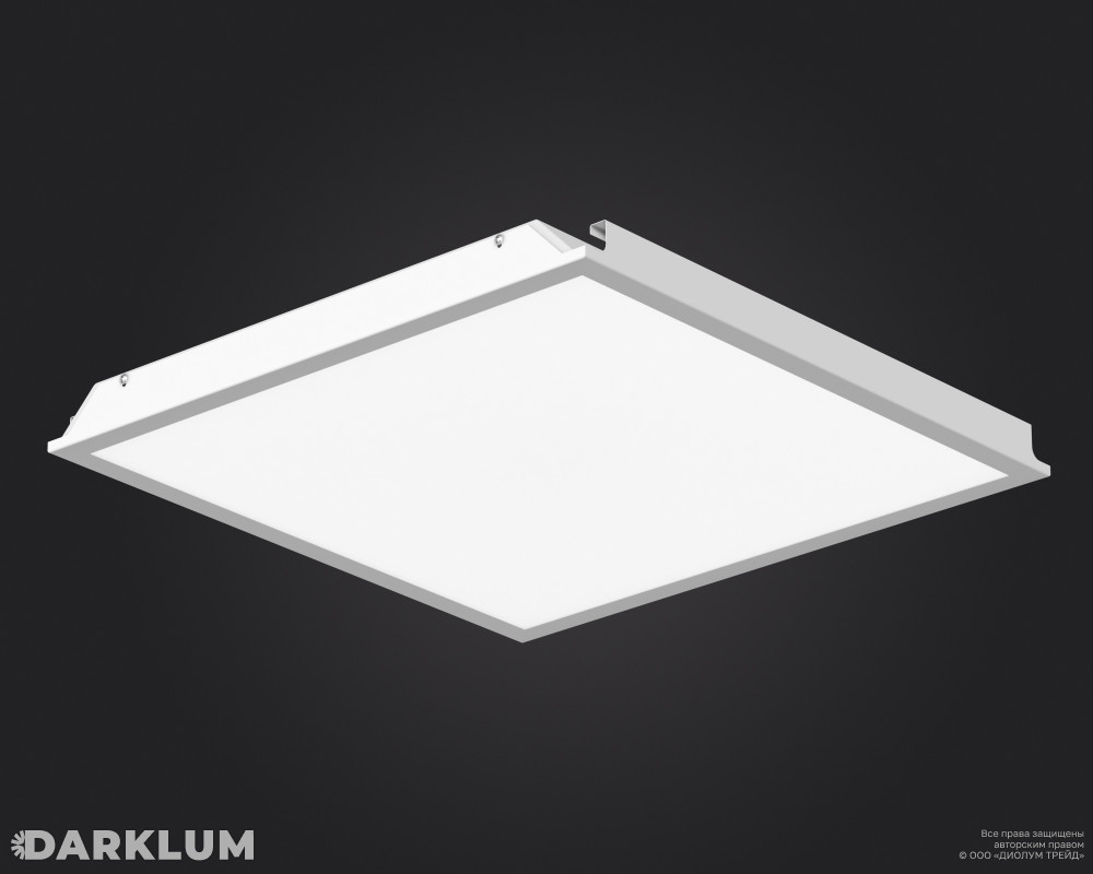 Светодиодный светильник Hook-On B 600x600 L4108 XT 37Вт SL 5000К опал IP54 фото 1