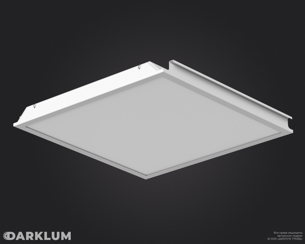 Светодиодный светильник Hook-On A 600x600 L4108 XT 37Вт SL 5000К опал IP54 фото 2